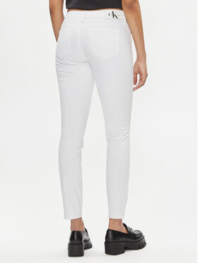 Calvin Klein Jeans Traperice J20J222778 Bijela Skinny Fit