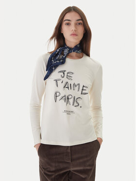 Weekend Max Mara Weekend Max Mara Μπλουζάκι Renoir 2525946032 Εκρού Regular Fit