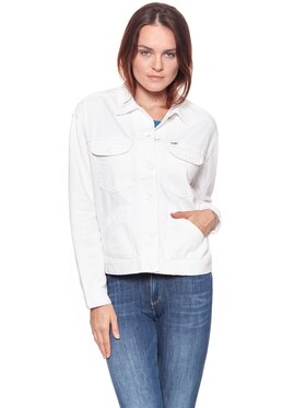 Wrangler Wrangler Giacca da donna RETRO JACKET Bianco Regular Fit