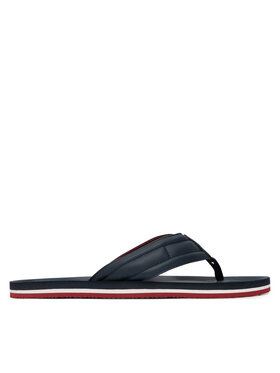 Tommy Hilfiger Tommy Hilfiger Zehentrenner Hilfiger Padded Beach Sandal FM0FM05801 Dunkelblau