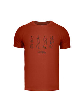 Alpinus Alpinus T-Shirt Four seasons Pomarańczowy Regular Fit