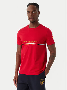 Beverly Hills Polo Club Beverly Hills Polo Club T-Shirt P-SS26M-TS1519 Κόκκινο Regular Fit