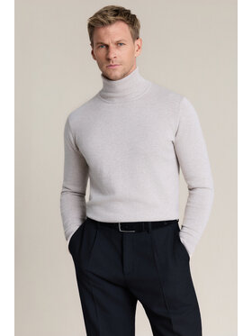 Lancerto Lancerto Sweter Jesse SW073226000051 Kremowy Regular Fit