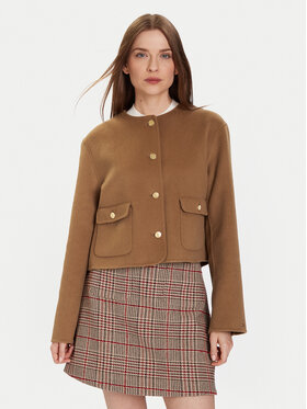 Tommy Hilfiger Tommy Hilfiger Bunda pro přechodné období WW0WW47446 Béžová Regular Fit