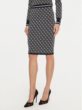 Guess Guess Bleistiftrock Lise W4BD53 Z37K0 Dunkelblau Slim Fit