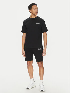 Jack&Jones Jack&Jones Set tricou și pantaloni scurți sport Beau 12277466 Negru Relaxed Fit