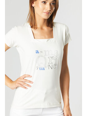 QUIOSQUE QUIOSQUE Halenka 16-TD-151 Bílá Regular Fit