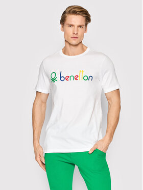 United Colors Of Benetton United Colors Of Benetton T-shirt 3I1XU100A Bijela Regular Fit