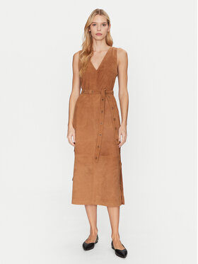 Munthe Munthe Bőr ruha Filom 251132025116 Barna Regular Fit