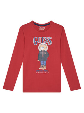 Guess Guess Bluse L5BI09I3Z14 Rot Regular Fit