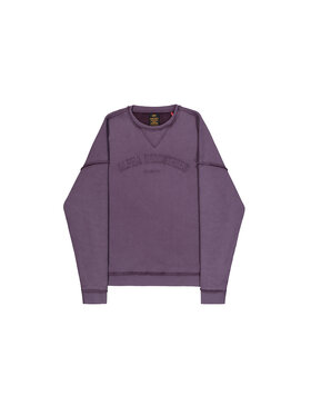 Alpha Industries Alpha Industries Bluza Open Edge Sweatshirt Fioletowy Relaxed Fit