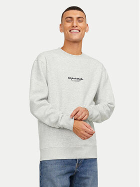 Jack&Jones Jack&Jones Majica dugih rukava Vesterbro 12241694 Bijela Relaxed Fit