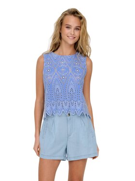 ONLY ONLY Top Top onltulum sl emb Blu Regular Fit