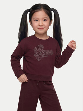 Guess Guess Суитшърт J6YQ05 K3899 Бордо Regular Fit