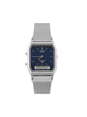 Casio Casio Ročna ura Vintage AQ-230EM-2AEF Srebrna