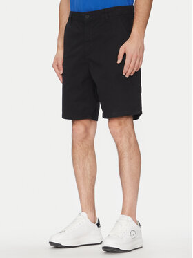Karl Lagerfeld Jeans Karl Lagerfeld Jeans Szövet rövidnadrág A2M10121 Fekete Relaxed Fit