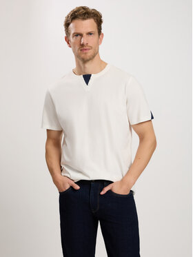 Cross Jeans Cross Jeans T-Shirt 16092-008 Biały Regular Fit