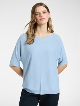 Elena Mirò Elena Mirò Sweter M596Z000737N004 Turkusowy Regular Fit