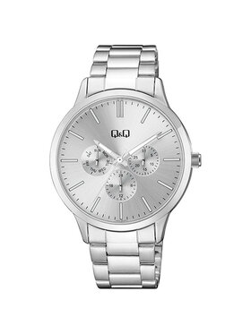 Q&Q Q&Q Zegarek A01A-001P Srebrny