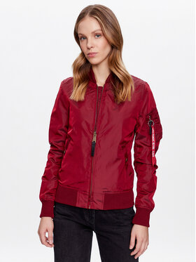 Alpha Industries Alpha Industries Яке бомбър MA-1 141041 Бордо Slim Fit