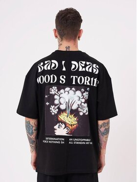 Machinist Machinist T-Shirt Koszulka Z Krótkim Rękawem Oversize Czarna Machinist Good Stories S Czarny Oversize