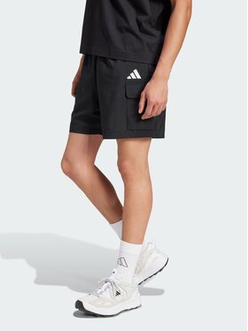 adidas adidas Szorty materiałowe 140769 Czarny Regular Fit
