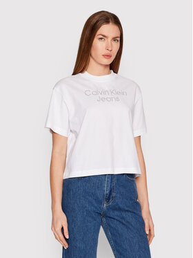 Calvin Klein Jeans Calvin Klein Jeans T-shirt J20J218260 Bijela Relaxed Fit