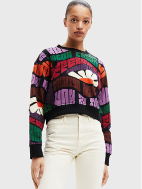 Desigual Desigual Sweatshirt Emma 22WWSK39 Multicolore Relaxed Fit