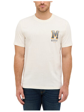 Mustang Mustang T-Shirt Style Austin Biały Regular Fit