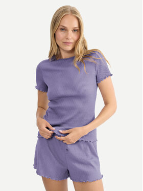 Triumph Triumph Тениска на пижама Mix & Match 10227214 Виолетов Regular Fit