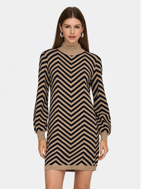 ONLY ONLY Vestito di maglia Julia 15366284 Marrone Regular Fit