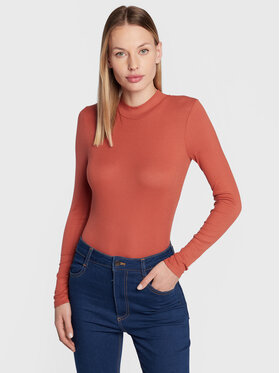 Cotton On Cotton On Bluza 2054051 Oranžna Slim Fit