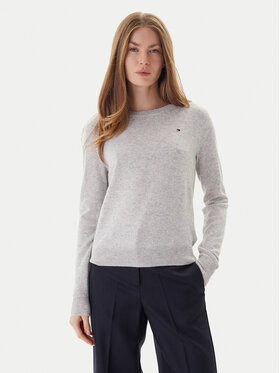 Tommy Hilfiger Tommy Hilfiger Sweter WW0WW47470 Szary Regular Fit