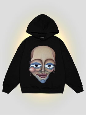 2005 2005 Bluza Face Czarny Oversize