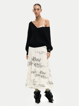 Desigual Desigual Džempera un kleitas komplekts Morisot 26SWVK33 Écru Regular Fit