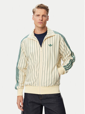 adidas adidas Суитшърт Firebird Pinstripes Track Top KT4299 Кремав Regular Fit