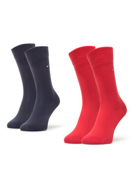 Tommy Hilfiger Tommy Hilfiger Комплект 2 чифта дълги чорапи детски 391334 Червен