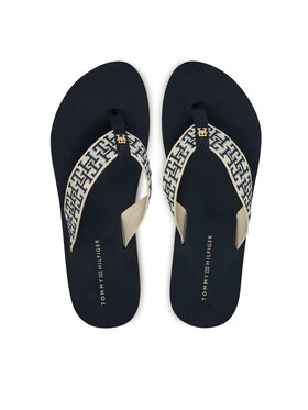Tommy Hilfiger Tommy Hilfiger Šlepetės per pirštą Th Corporate Sandal FW0FW09610 Tamsiai mėlyna