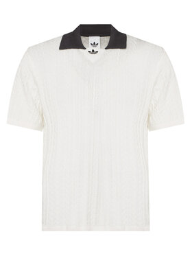 adidas adidas Polokošile KR9765 Bílá Loose Fit