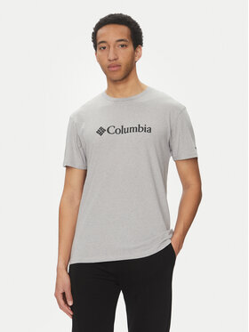 Columbia Columbia T-Shirt CSC Basic Logo EM2180 Šedá Regular Fit