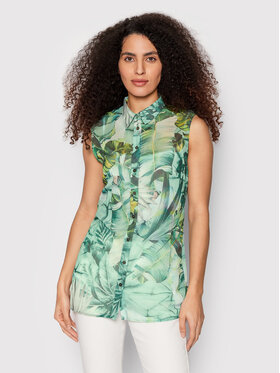 Guess Guess Риза Camicia W2GH52 WEL02 Зелен Regular Fit