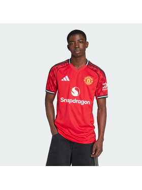 adidas adidas Koszulka techniczna Manchester United 25/26 Home Jersey Czerwony Slim Fit