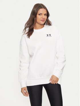 Under Armour Under Armour Majica dugih rukava Essential 1379475 Bijela Loose Fit