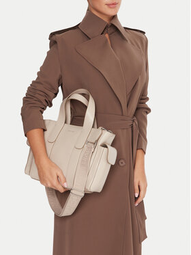 Calvin Klein Calvin Klein Дамска чанта Webbing Strap Small Tote LV04F3290G Екрю