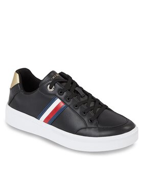 Tommy Hilfiger Tommy Hilfiger Sneakersy Elevated Global Stripes Sneaker FW0FW07446 Czarny