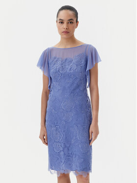 Luisa Spagnoli Luisa Spagnoli Sukienka koktajlowa Paniere 541685 Niebieski Regular Fit