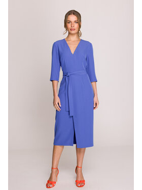 Stylove Stylove Večerní šaty S396 Modrá Premium Fit