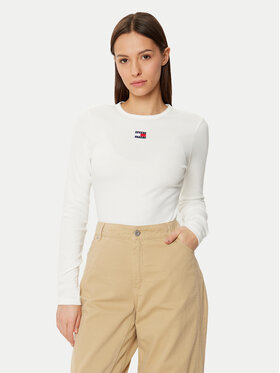 Tommy Jeans Tommy Jeans Blúz DW0DW20178 Fehér Slim Fit