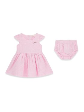 Guess Kids Guess Kids Každodenní šaty 181745 Růžová Classic Fit