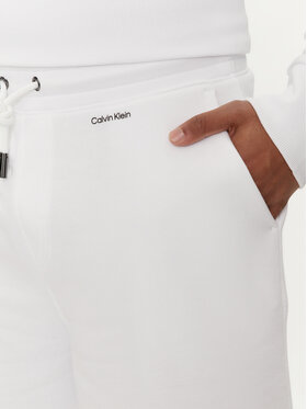 Calvin Klein Sportske Kratke Hlače Nano Logo K10K112689 Bijela Regular Fit